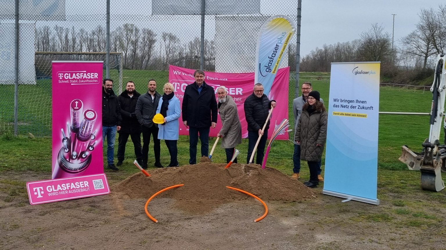 Spatenstich Für Den Glasfaserausbau In Biblis – GlasfaserPlus