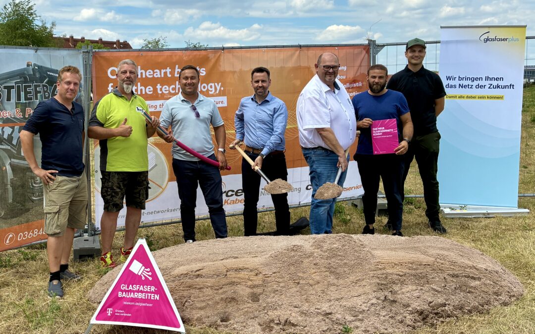 Spatenstich für den Glasfaser-Ausbau in Barchfeld-Immelborn