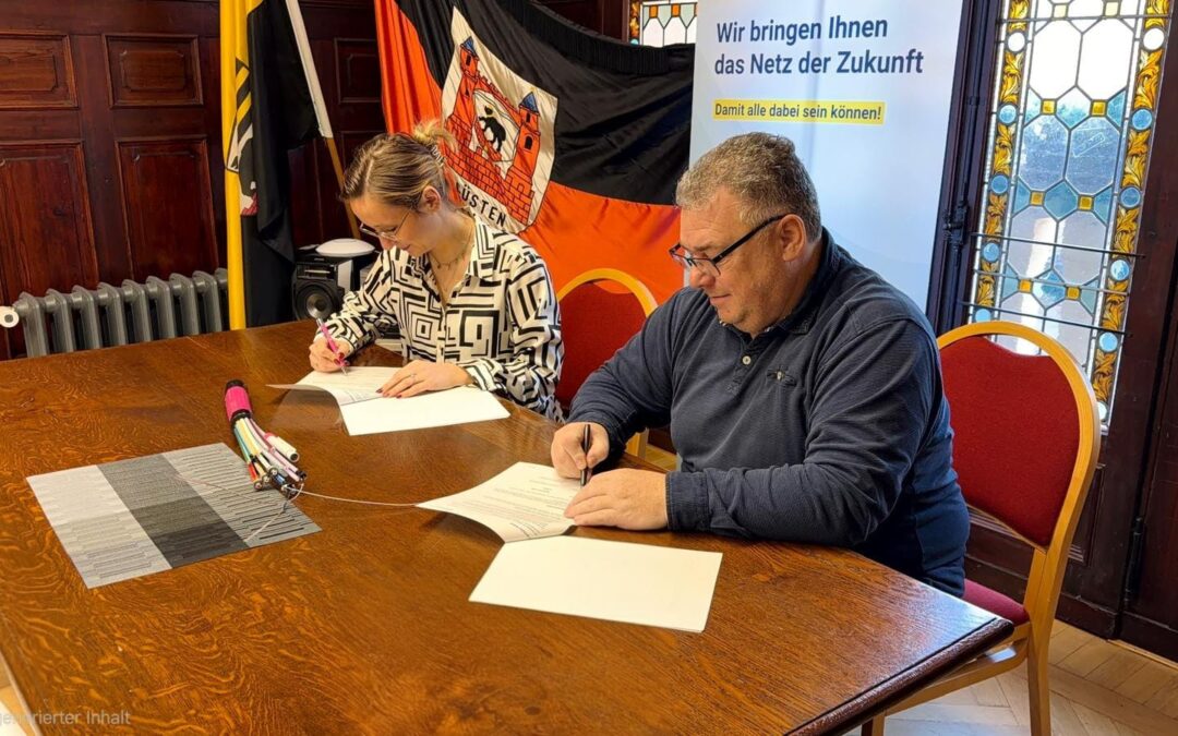 GlasfaserPlus baut in Güsten Glasfaser-Anschlüsse