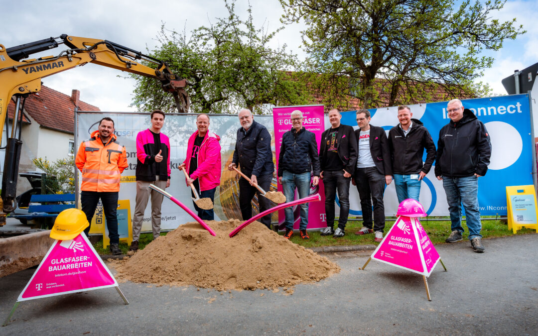 Spatenstich für den geförderten Glasfaser-Ausbau in Scheßlitz
