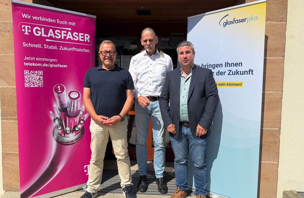 Geförderter Breitbandausbau: GlasfaserPlus baut Glasfaser-Anschlüsse in Kirchensittenbach