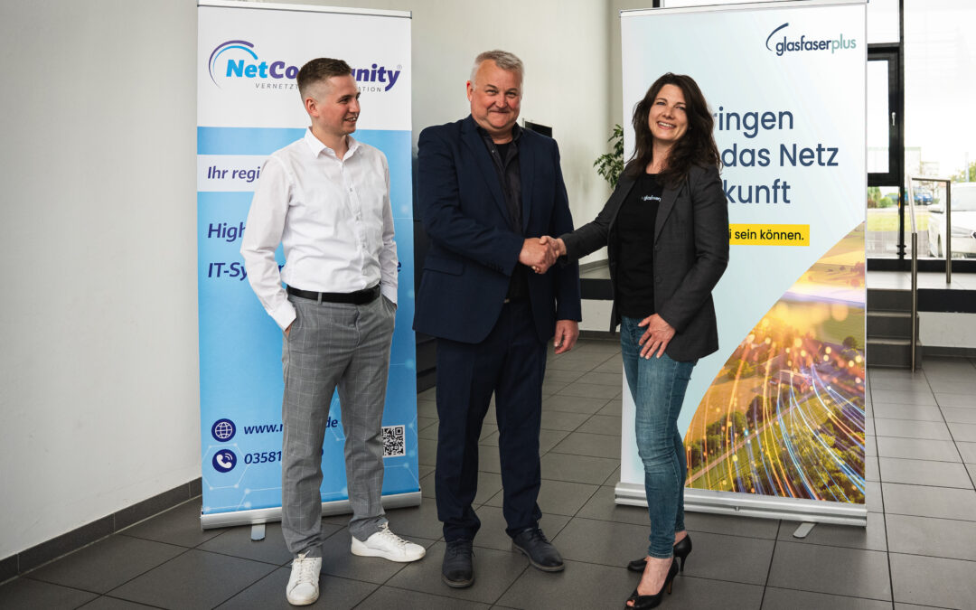 Gemeinsam für mehr Glasfaser: NetCommunity und GlasfaserPlus besiegeln Partnerschaft