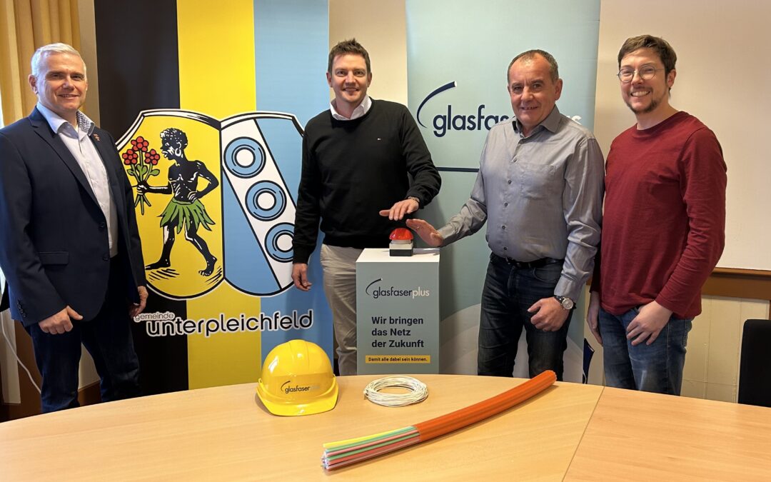 GlasfaserPlus schließt Glasfaserausbau in Unterpleichfeld erfolgreich ab