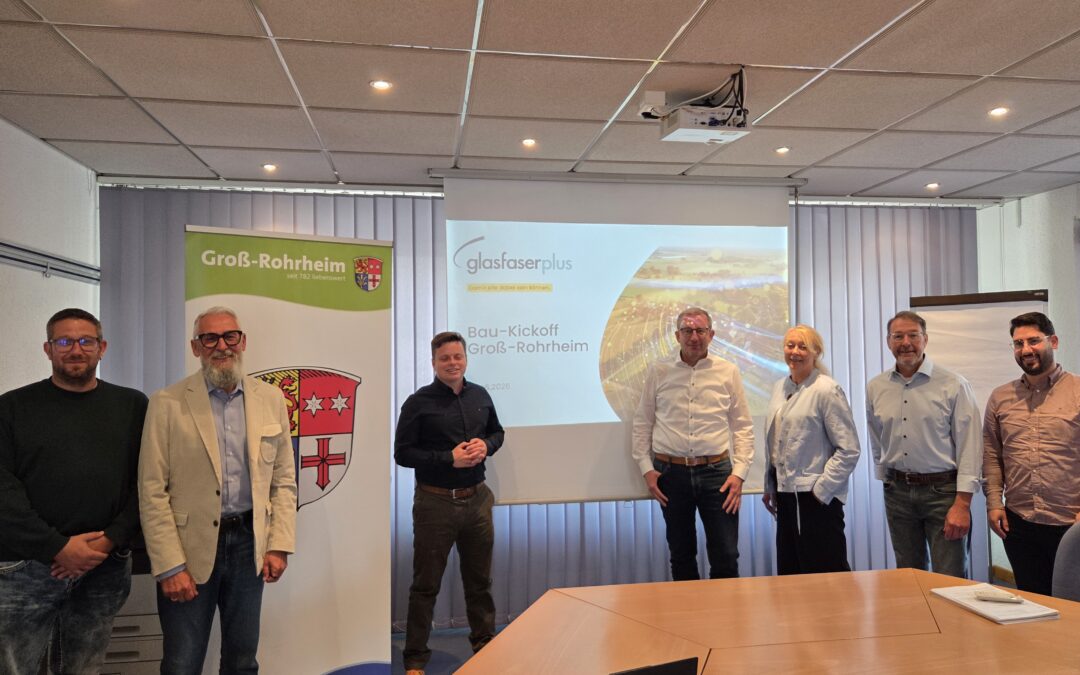 Bau-Kickoff für den Glasfaser-Ausbau in Groß-Rohrheim