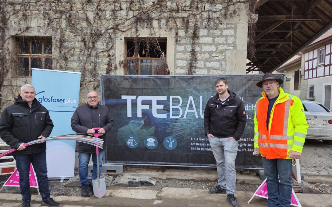 Baustart für den Glasfaserausbau in Martinsheim